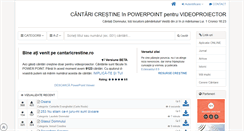 Desktop Screenshot of cantaricrestine.ro
