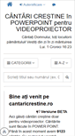 Mobile Screenshot of cantaricrestine.ro